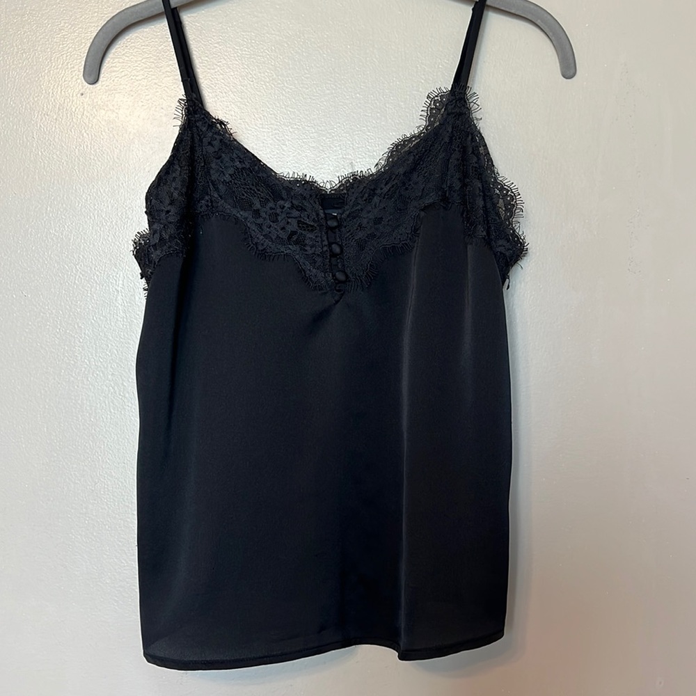 A&F satin camisole black